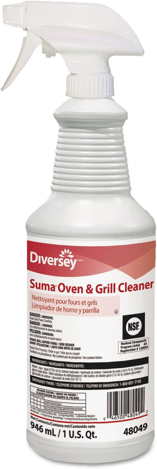 948049 SUMA Oven and Grill Cleaner, Heavy Duty Removes Baked on Grease and Carbo