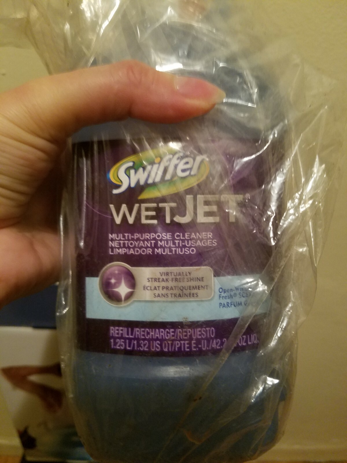 Swiffer 23679CT WetJet System Cleaning-Solution Refill, 1.25 Liter, Open Window