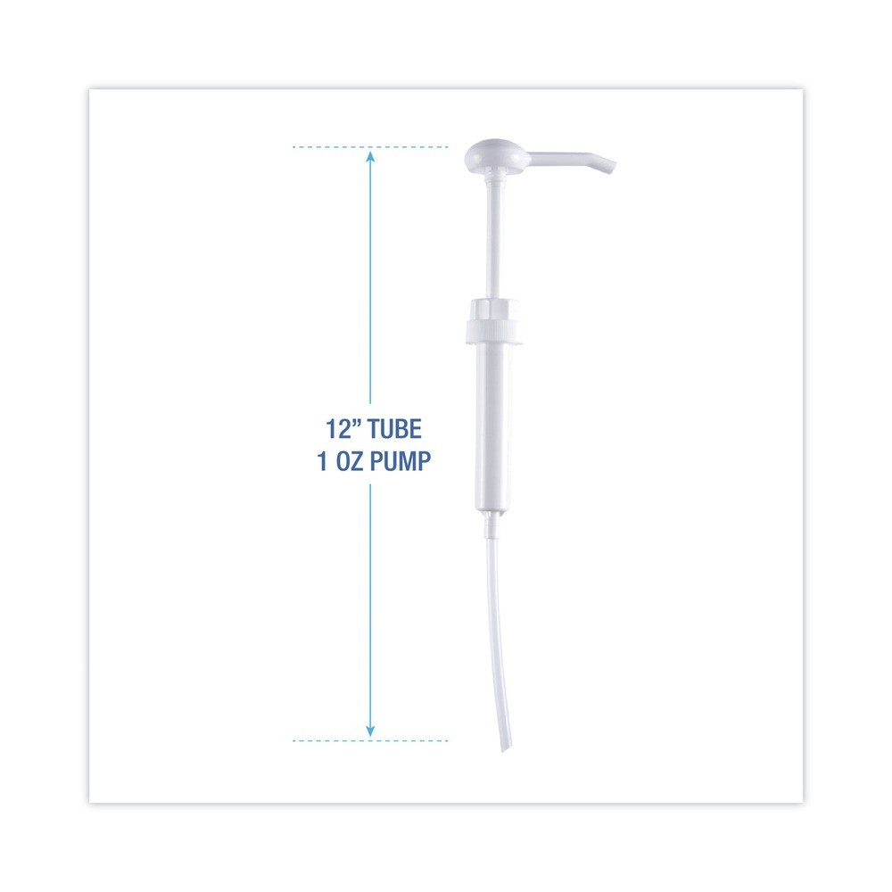 Boardwalk 417 12″ Tube Plastic Siphon Pump for 1 gal Bottles – White (12/CT) New