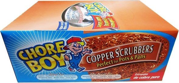 CHORE BOY Pure Copper Scrubbers – 36 Count Bulk Pack