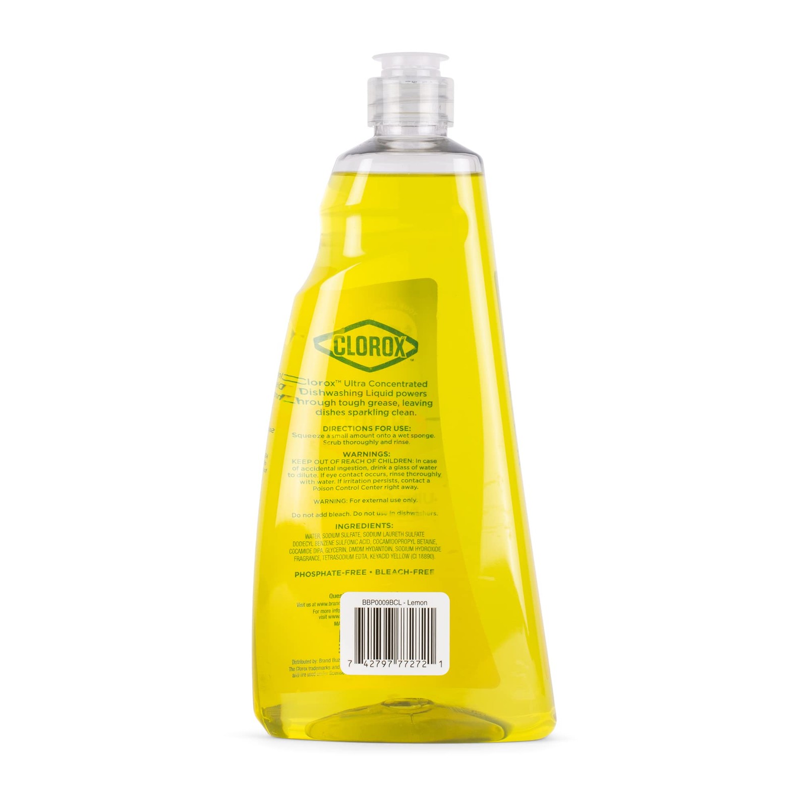 Clorox Lemon Scent Dishwashing Liquid 26 Fl Oz Ultra Concentrated Grease Fighter