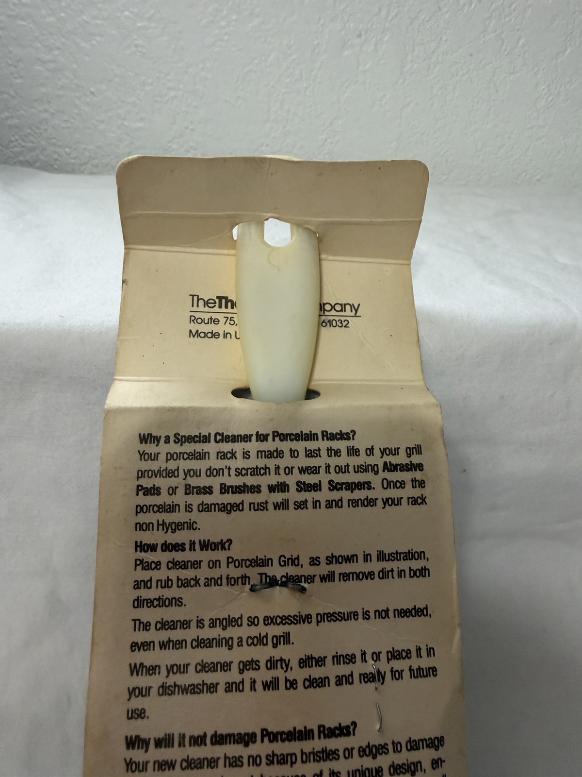 Vintage The Thermos Company Porcelain Cleaning Brush #2427 Made In USA