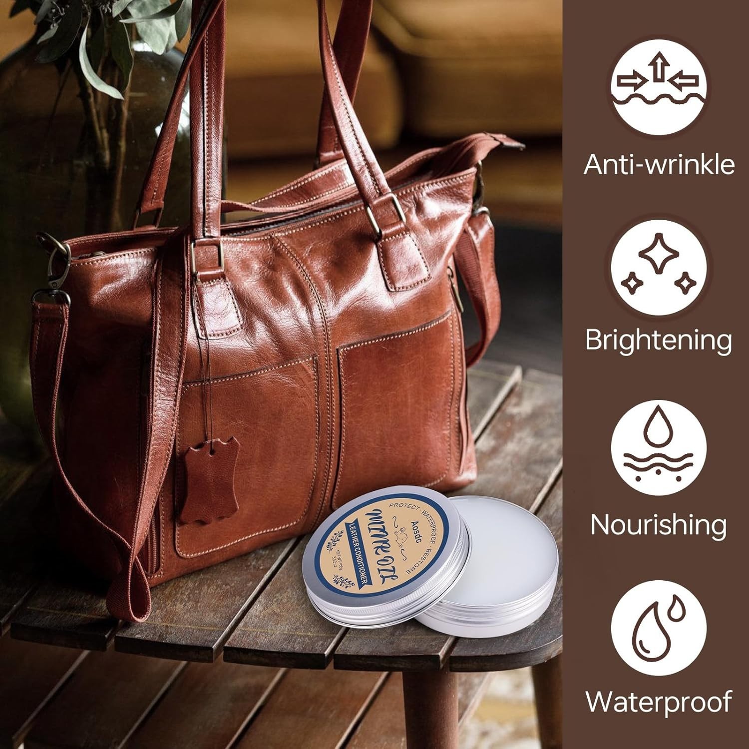 Leather Conditioner & Cleaner 3.52 oz – Waterproof Care for All Leather