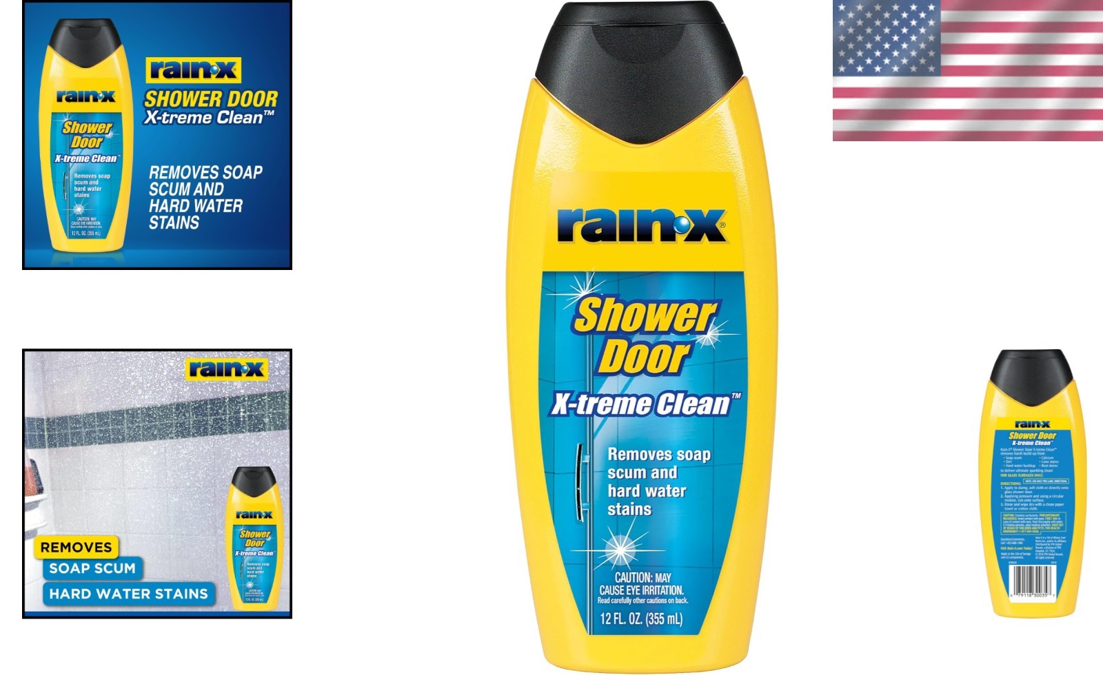 12 Oz Concentrated Shower Door Cleaner by Rain-X – Easily Removes Tough Build-Up