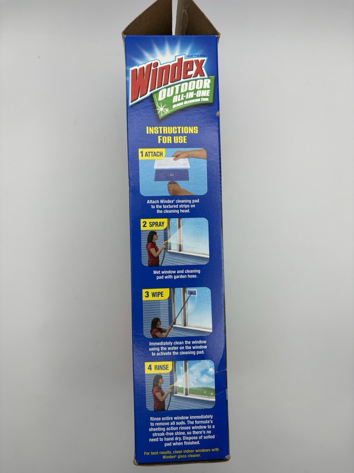 NEW Windex Outdoor All In One Glass and Window Cleaner Tool Starter Kit READ