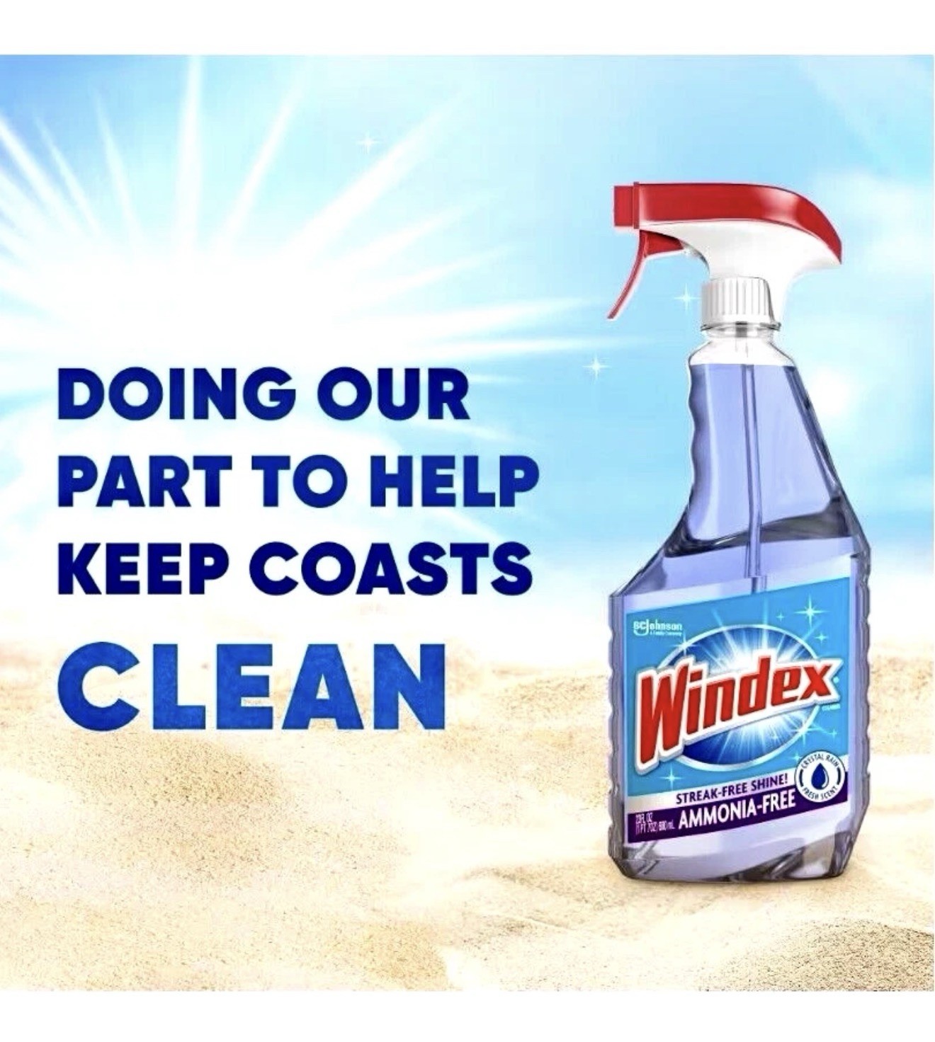 Windex Ammonia-Free Glass Cleaner 23oz 3 Pack + Microfiber Towel Fresh Scent