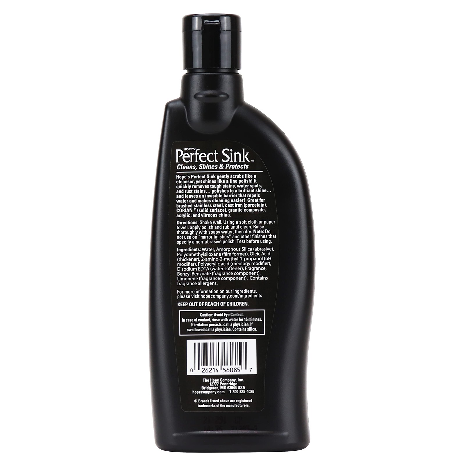 HOPE’S Perfect Sink Cleaner and Polish, Restorative, Removes Stains, Cast Iron,