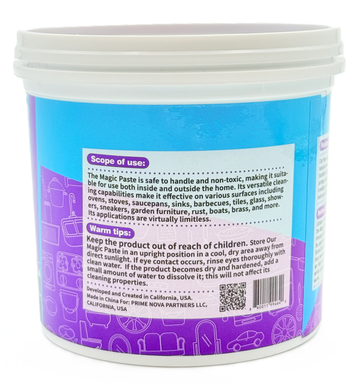 Magic Paste™ All-Purpose Cleaning Paste – 16 oz.–For Dishes, Metals, Glass etc..