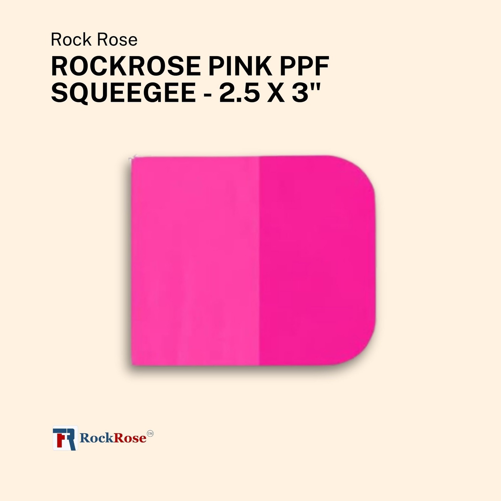 RockRose Pink PPF Squeegee Angled – 2.5 x 3 inches : Film Application Tool fo…