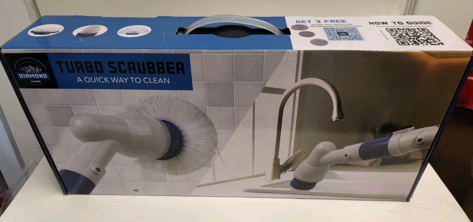 Diamond Shine Rechargeable Electric Turbo Brush Cordless Spin Scrubber Broken
