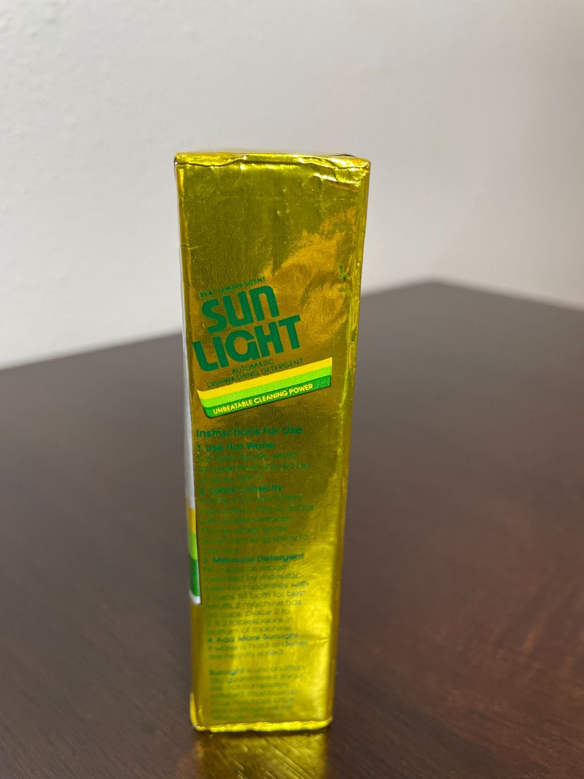 Vintage Powdered Sun Light Dishwashing Detergent 5.8oz – NEW – Lemon Scent