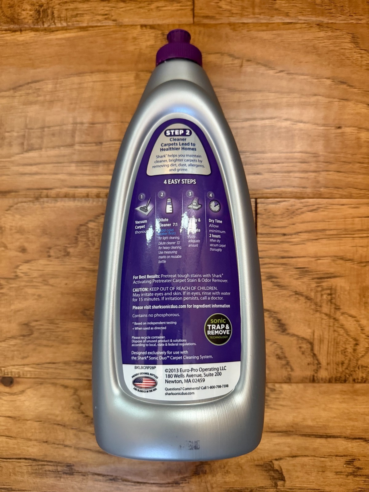 Shark Low Moisture No Rinse Carpet Shampoo English Lavender 28 OZ. SEALED NEW