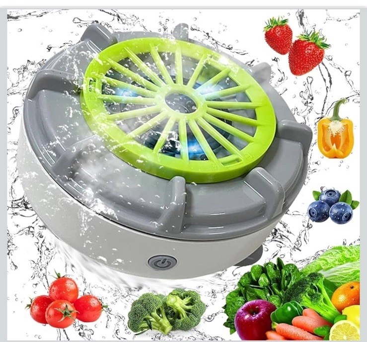 Portable Rechargeable Fruit Vegetable Washer Cyclone Cleaning Safe & Effective
