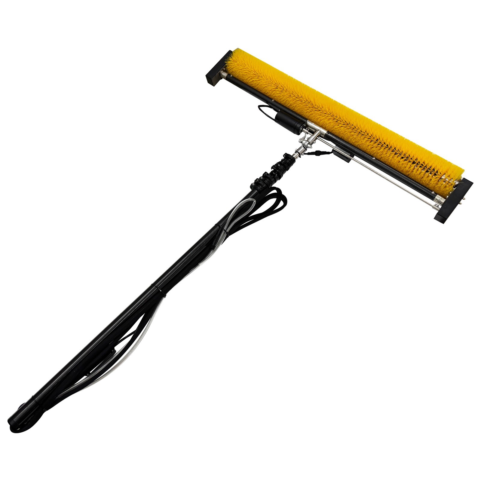16.4ft Automatic Solar Panel Cleaner High-Efficiency Scrubbing Roller Brush 110V