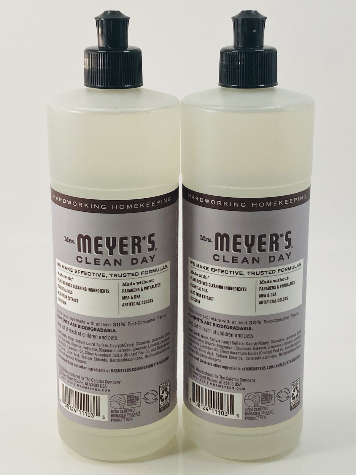2 Pack Mrs. Meyer’s Clean Day Lavender Dish Soap 16 fl oz NEW Sealed