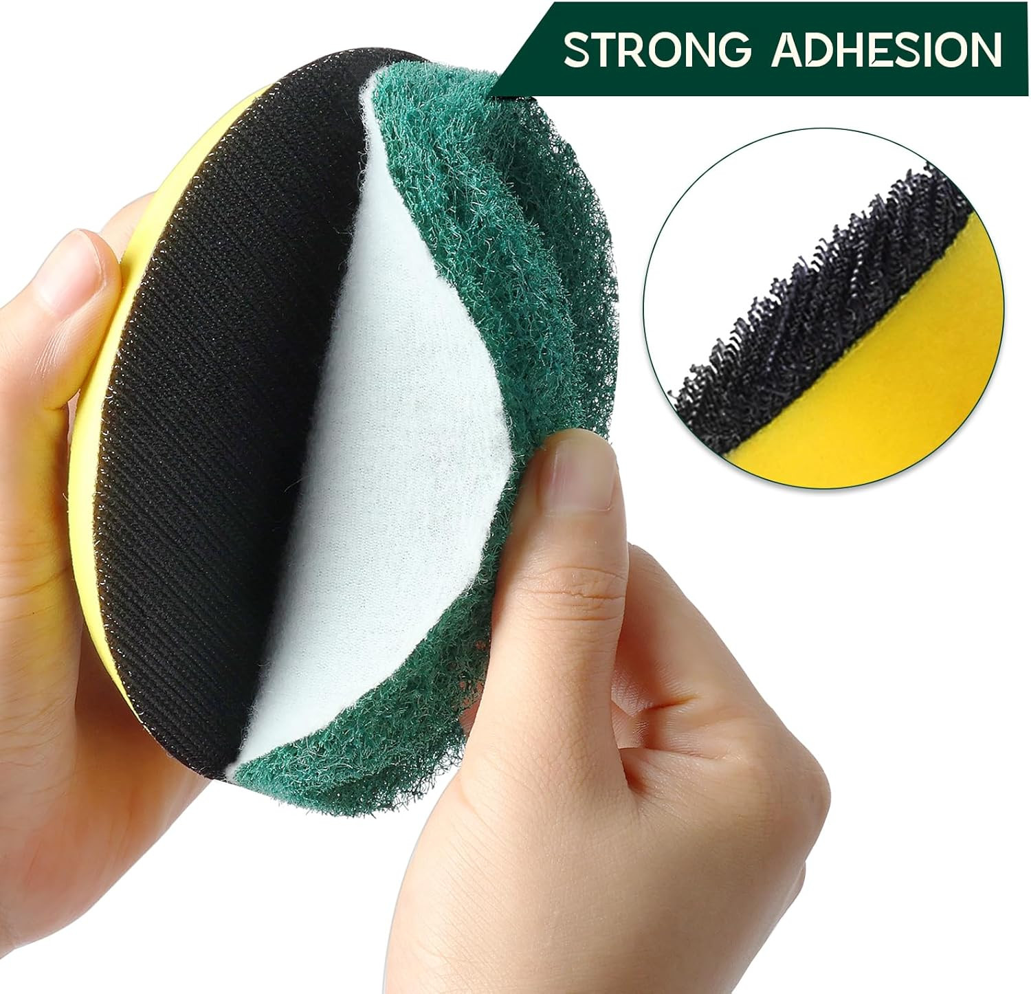 Power Scrub Pads Drill Attachment, GOH DODD 15 Pieces 5 Inch Headlight Restorati