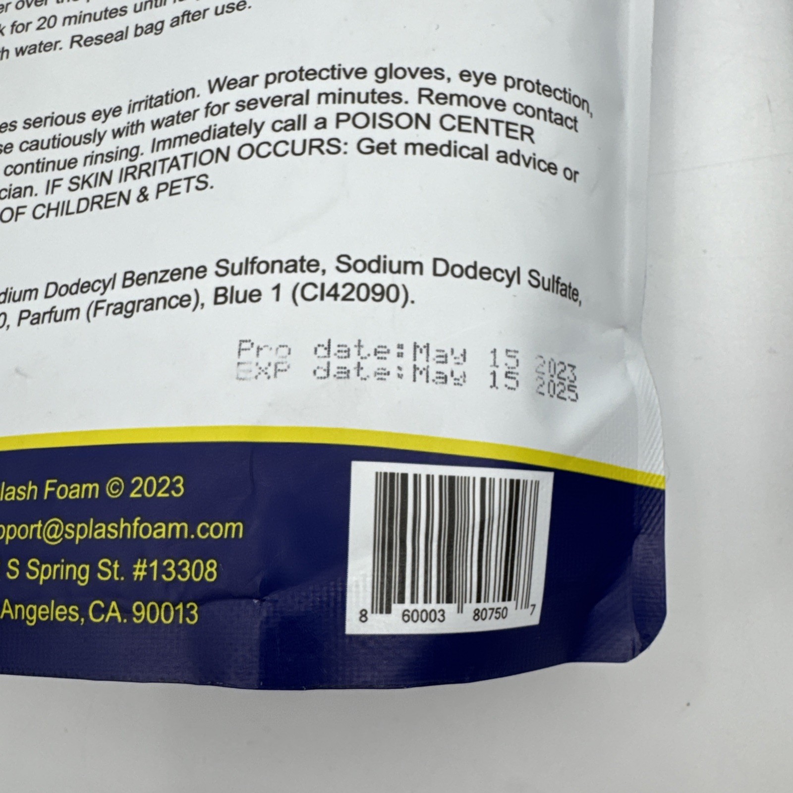Splash Advanced Cleaning 350g 12.35oz Toilet Bowl Cleaner Powder 05/25 Lot Of 2