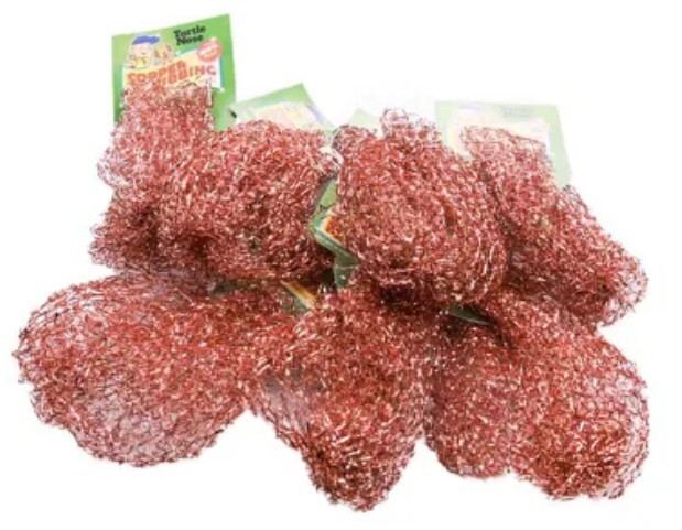 Copper Scrubber 100% Pure Copper Scrubbers New Steel Wool Scouring Pad 12PK