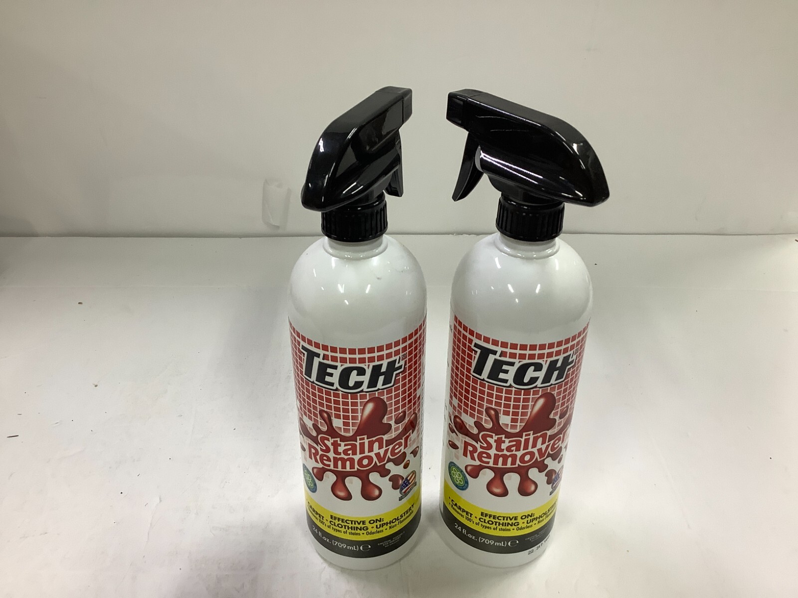 2X TECH Stain Remover 24 oz Spray Bottle For Carpet Clothes Upholster