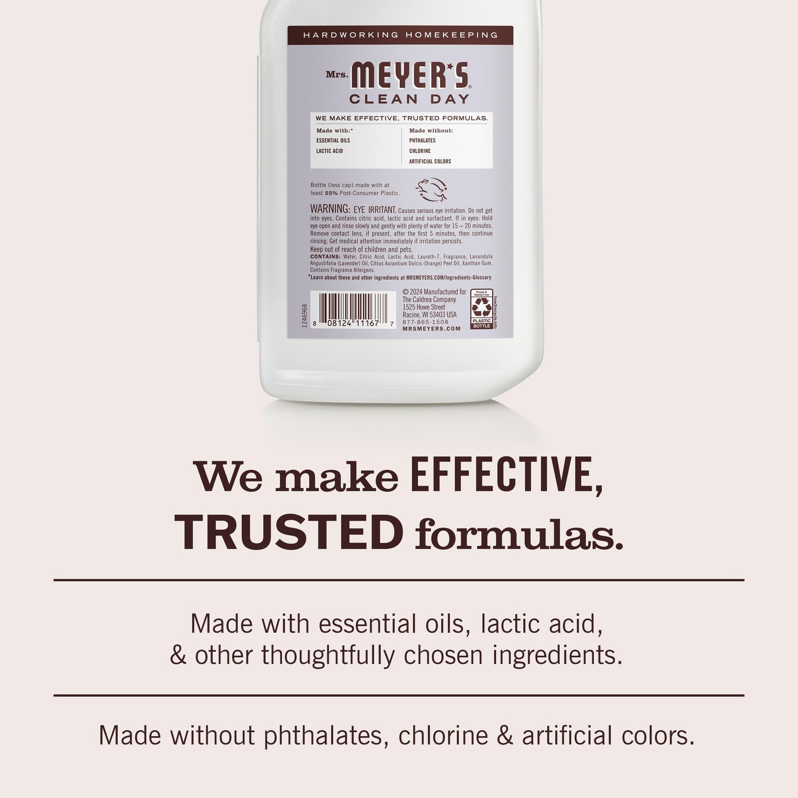 CLEAN DAY Liquid Toilet Bowl Cleaner, Stain Removing, Lavender, 24 oz