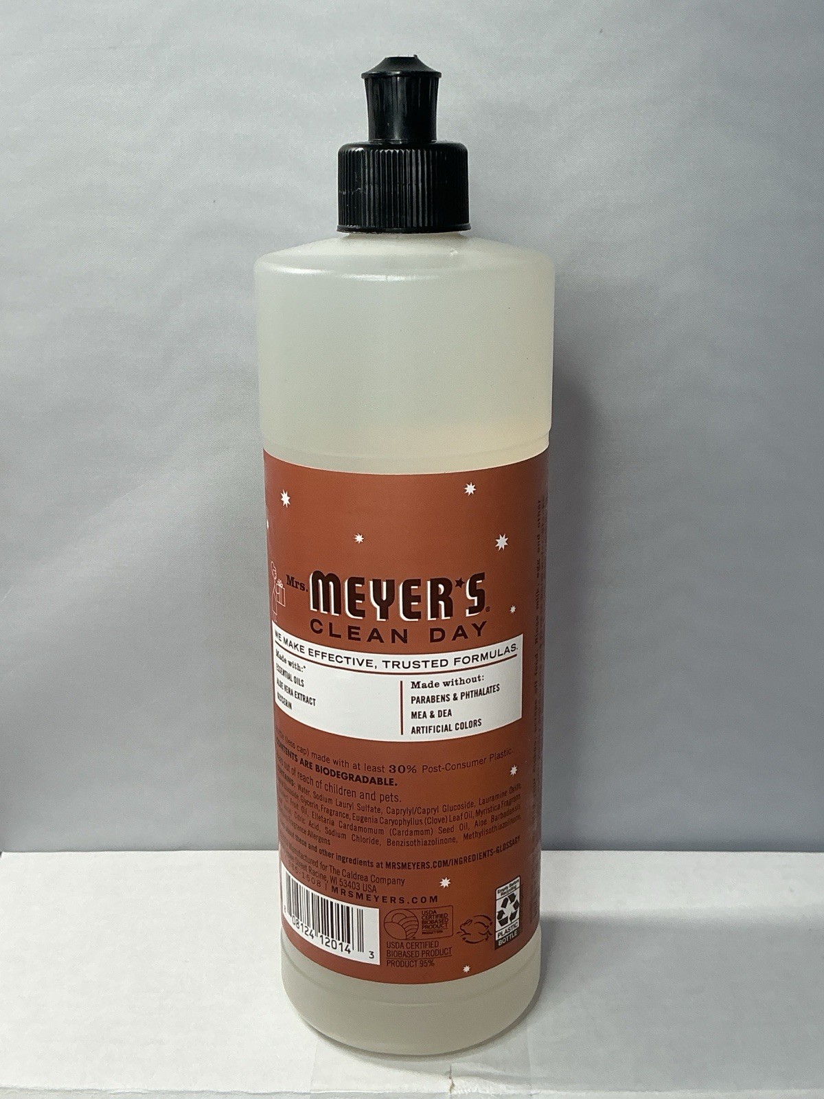 Mrs Meyers Clean Day Dish Soap Limited Edition Gingerbread Scent 16 fl oz – NEW