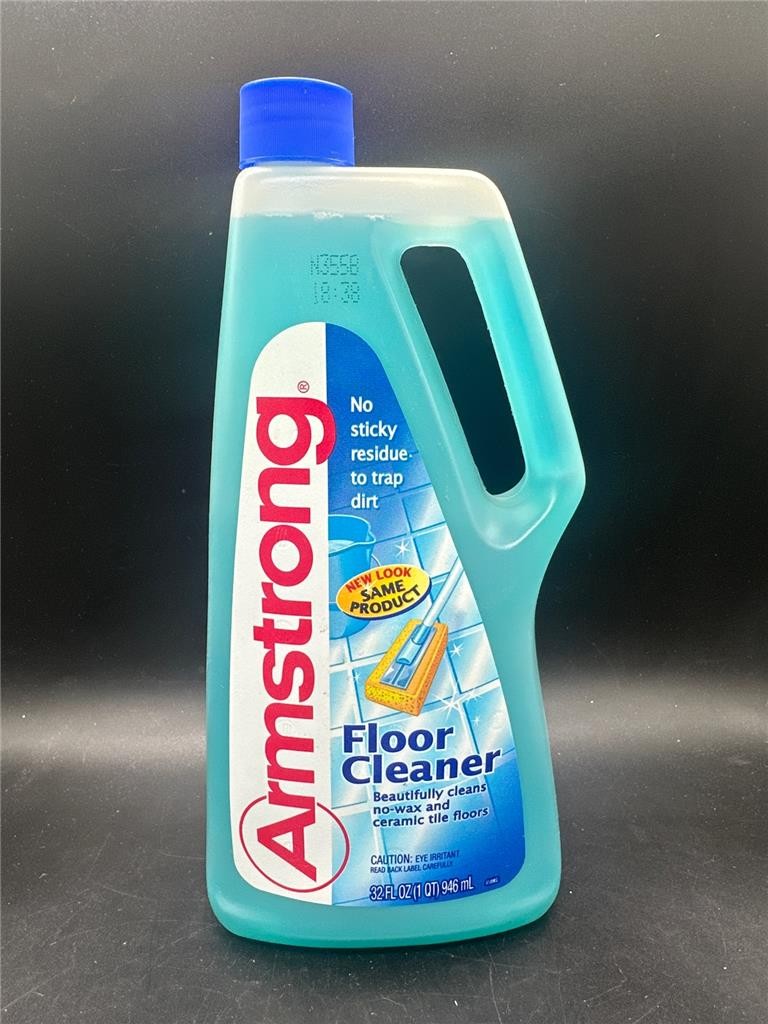 Armstrong Concentrated Floor Cleaner No Sticky Residue SC Johnson RARE 32 Oz