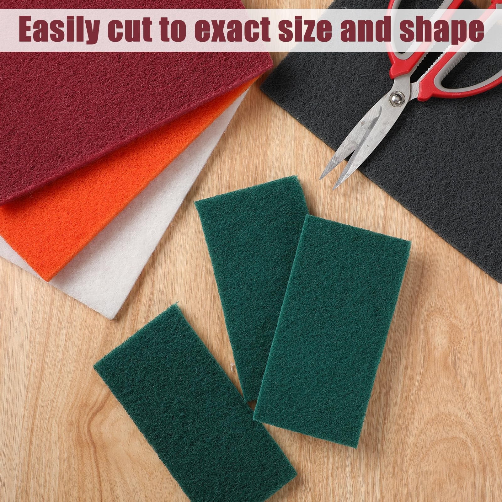 30 Pcs 6 x 9 Inch Scuff Pad 5 Different Specifications Assortment Scouring Pa…