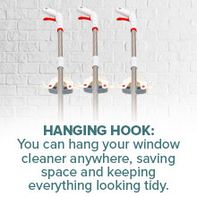 Window Cleaner with Front and Rear Cleaners + Expandable Sprayer – Window Vacuum