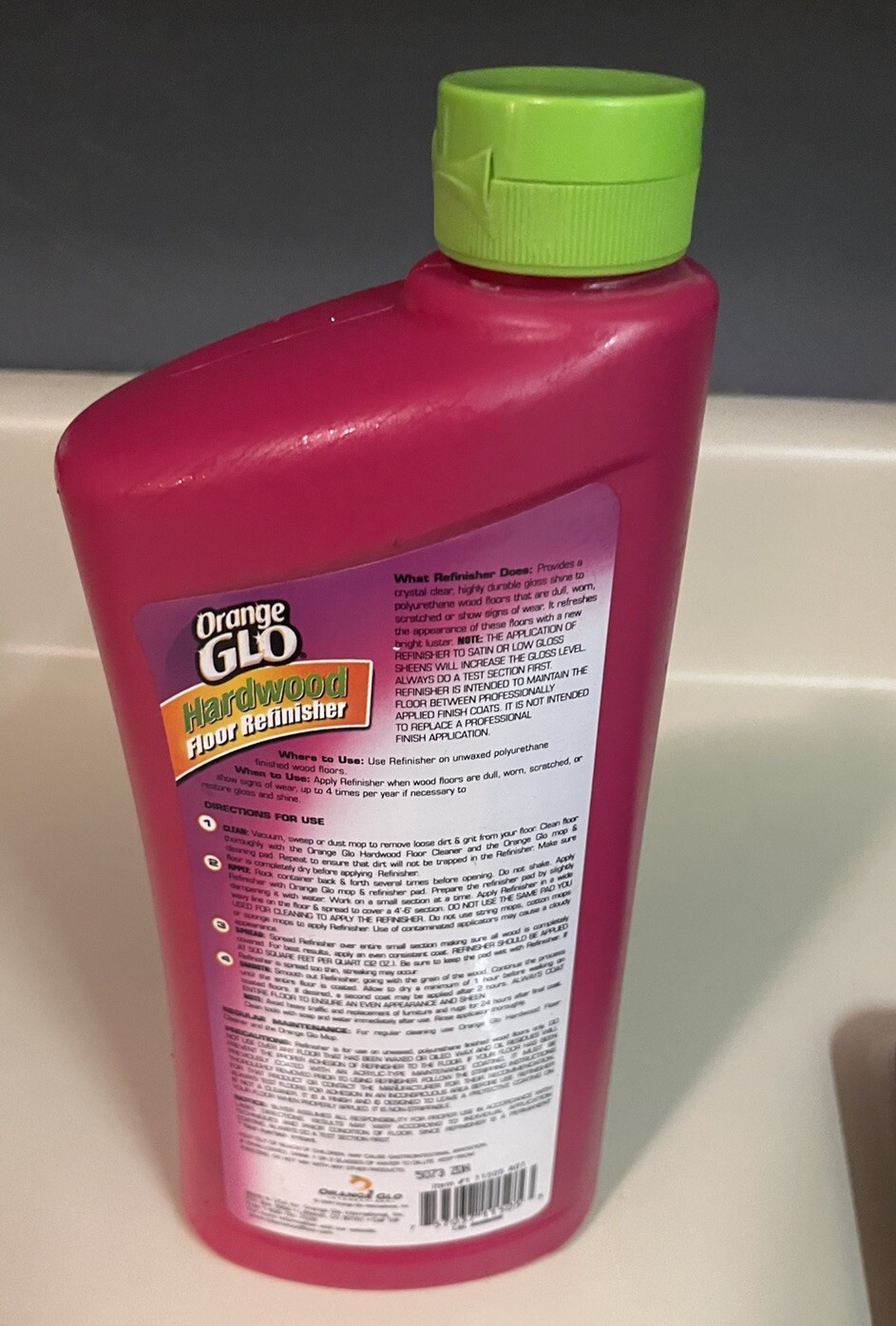 Vtg Orange Glo 2004 Hardwood Floor REFINISHER 32 Oz 70% Full USA
