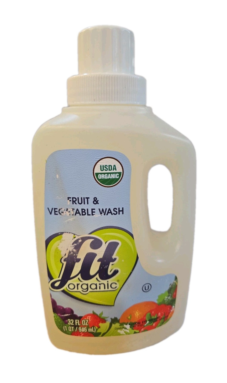 Fit Organic 32 Oz Soaker Produce Wash, Fruit & Vegetable Wash Concentrate Kosher