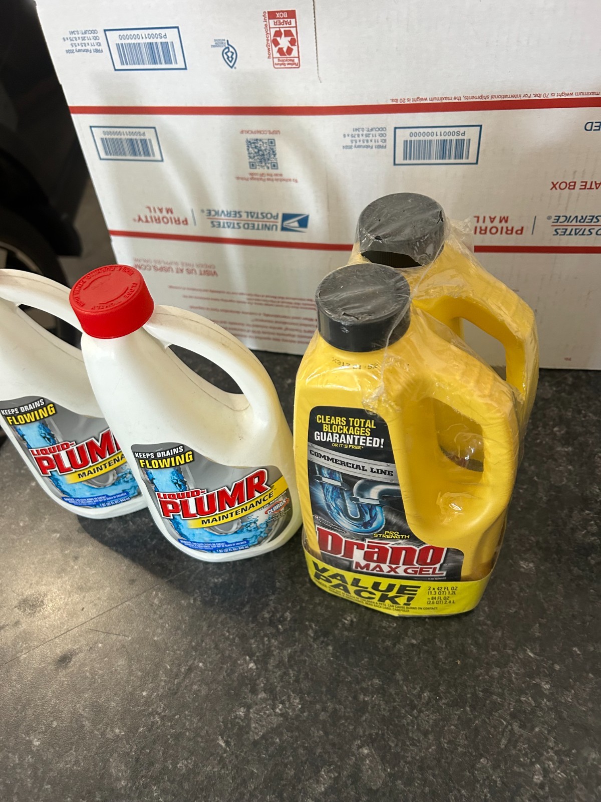 4-PACK LIQUID PLUMR maintenance Drano Max Gel Clog Remover Commercial Line 42 Oz