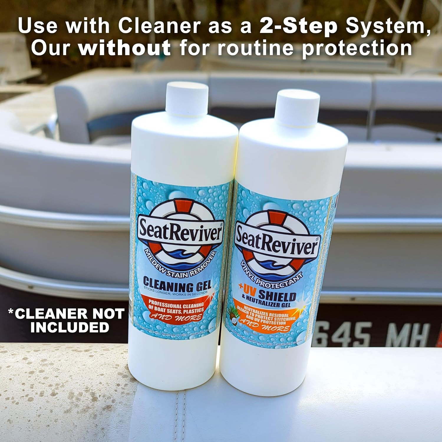 Marine Vinyl Protectant + UV Shield & Residual Bleach Neutralizer, Coconut Scent