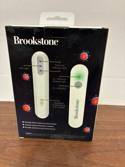 Brookstone UVC Handheld Sanitizing Light Chemical Free – Kills 99.9% of Germs