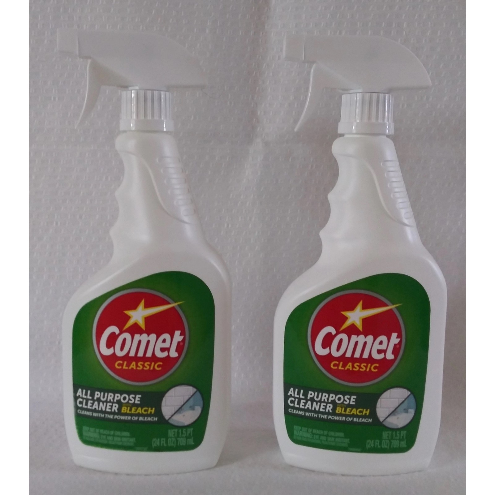 Comet Classic All Purpose Cleaner with Bleach – (2-Pack) 24oz x 2 = 48oz
