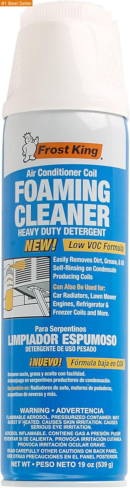 Frost King ACF19 Foam Coil Cleaner, 1.18 Pound (Pack of 1), 19 Ounce