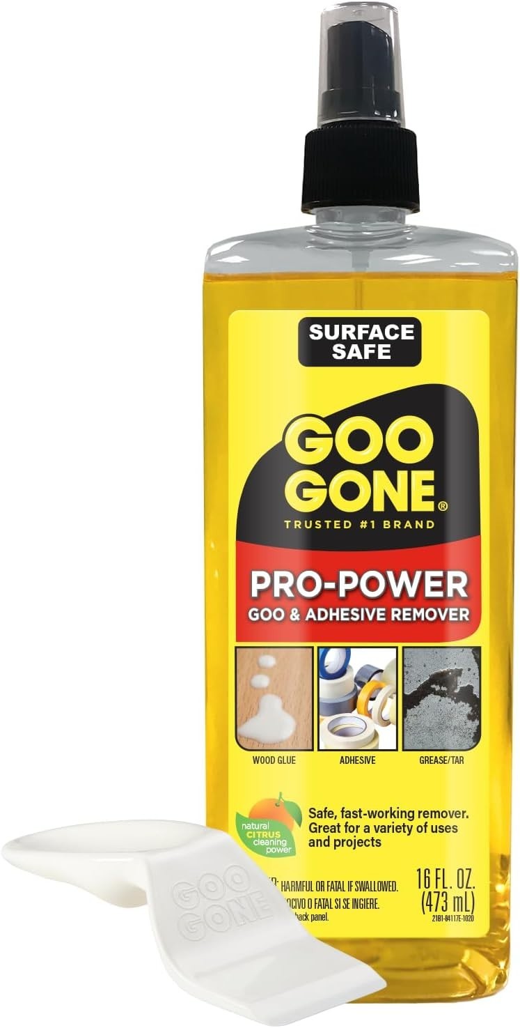 Pro-Power Citrus Adhesive Remover Spray, 16 Fl Oz – Fast, Professional Strength
