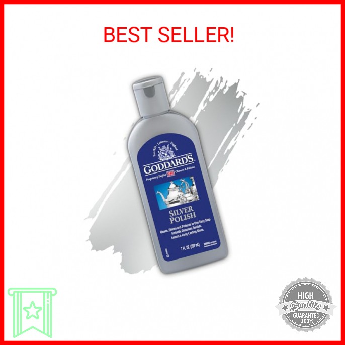 Goddard’s Silver Polish Liquid – Silver Cleaner and Polish for Jewelry, Silverwa