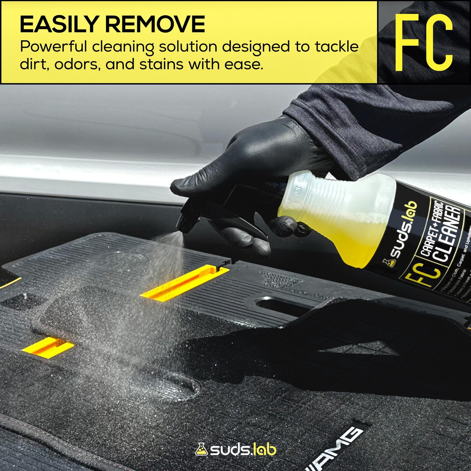 Suds Lab FC Carpet & Fabric Cleaner Interior Upholstery, Car Detailing for Se…