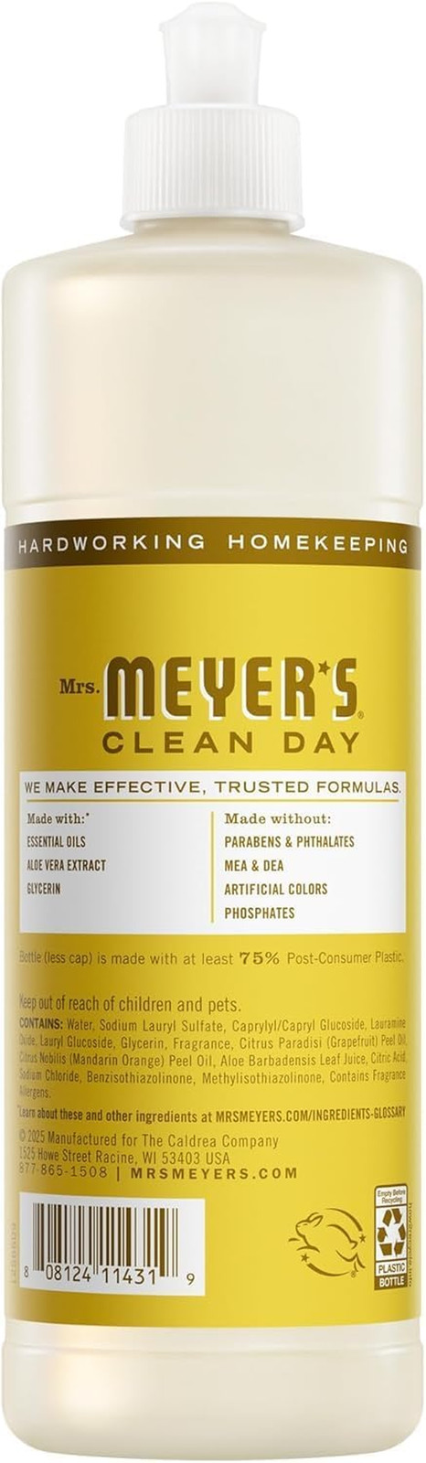 Mrs. MEYER’S Kitchen Set, Dish Soap, Hand Soap, and Multi-Surface Cleaner, 3 CT