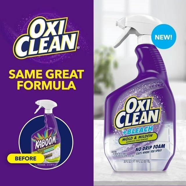 Cruelty-Free No Drip Foam Mold & Mildew Remover – 30oz, 2-Pack for Bathrooms