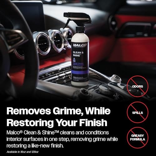 Clean & Shine Interior Car Cleaner and Dressing – 128 Fl Oz (Pack of 1)