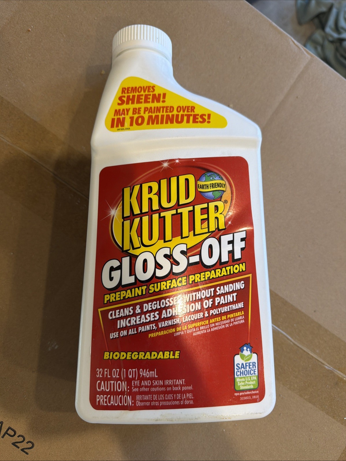 Krud Kutter Gloss-Off Prepaint Surface Preparation, 32 oz Bottle- GO326