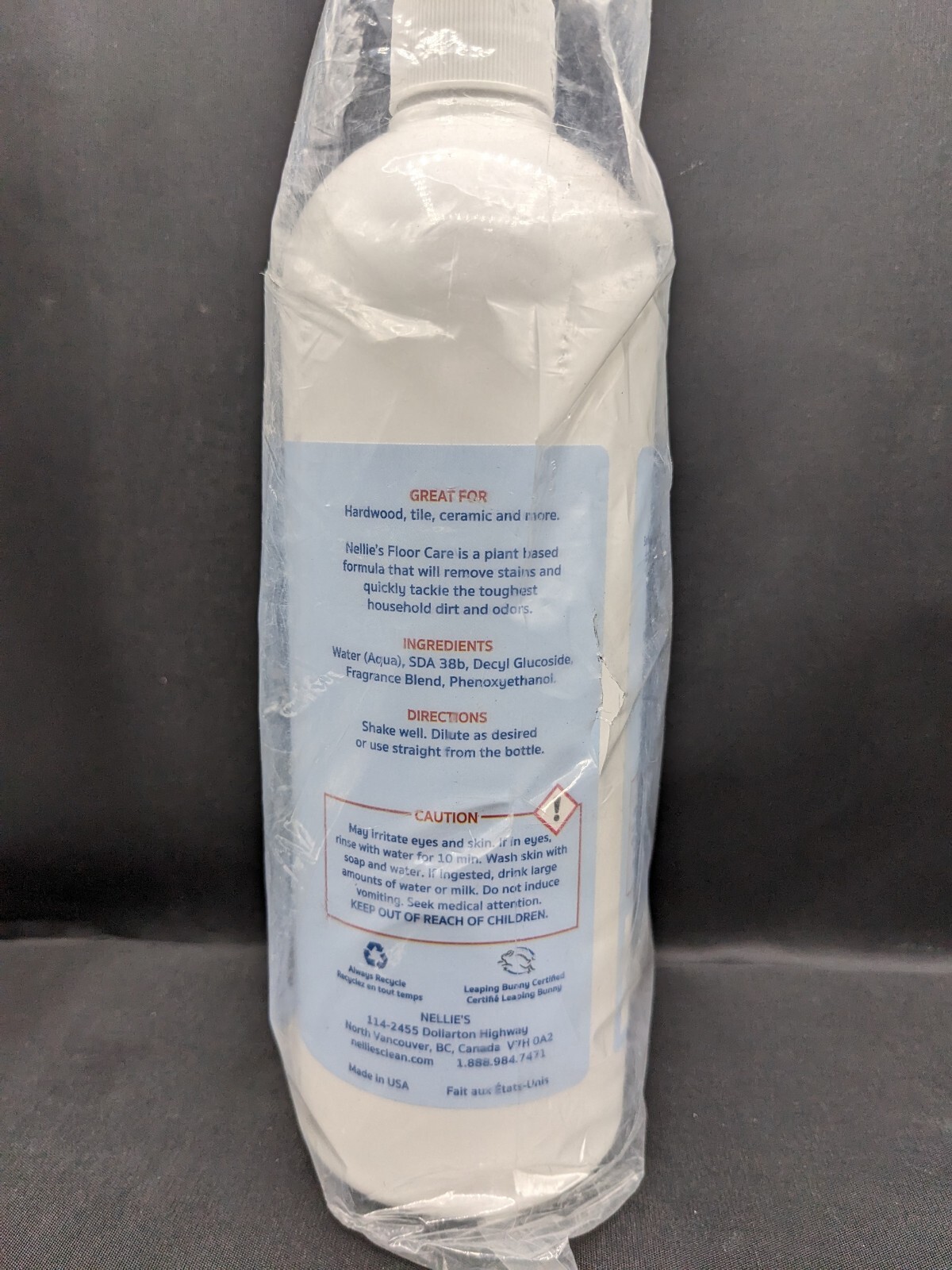 Nellie’s – Floor Cleaner – For Nellie’s Wow Mop – 740mL – 25Fl oz