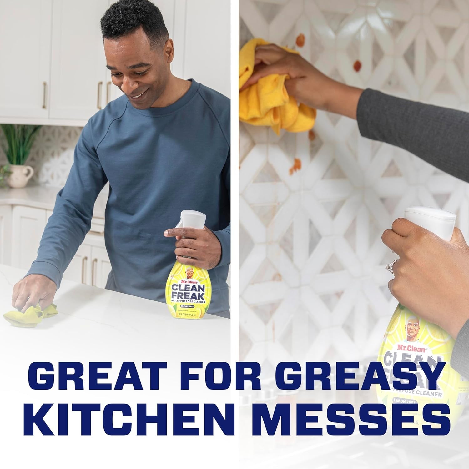 Mr Clean Clean Freak Multi Surface Cleaner Spray Lemon Zest 16 Fl Oz Pack of 4