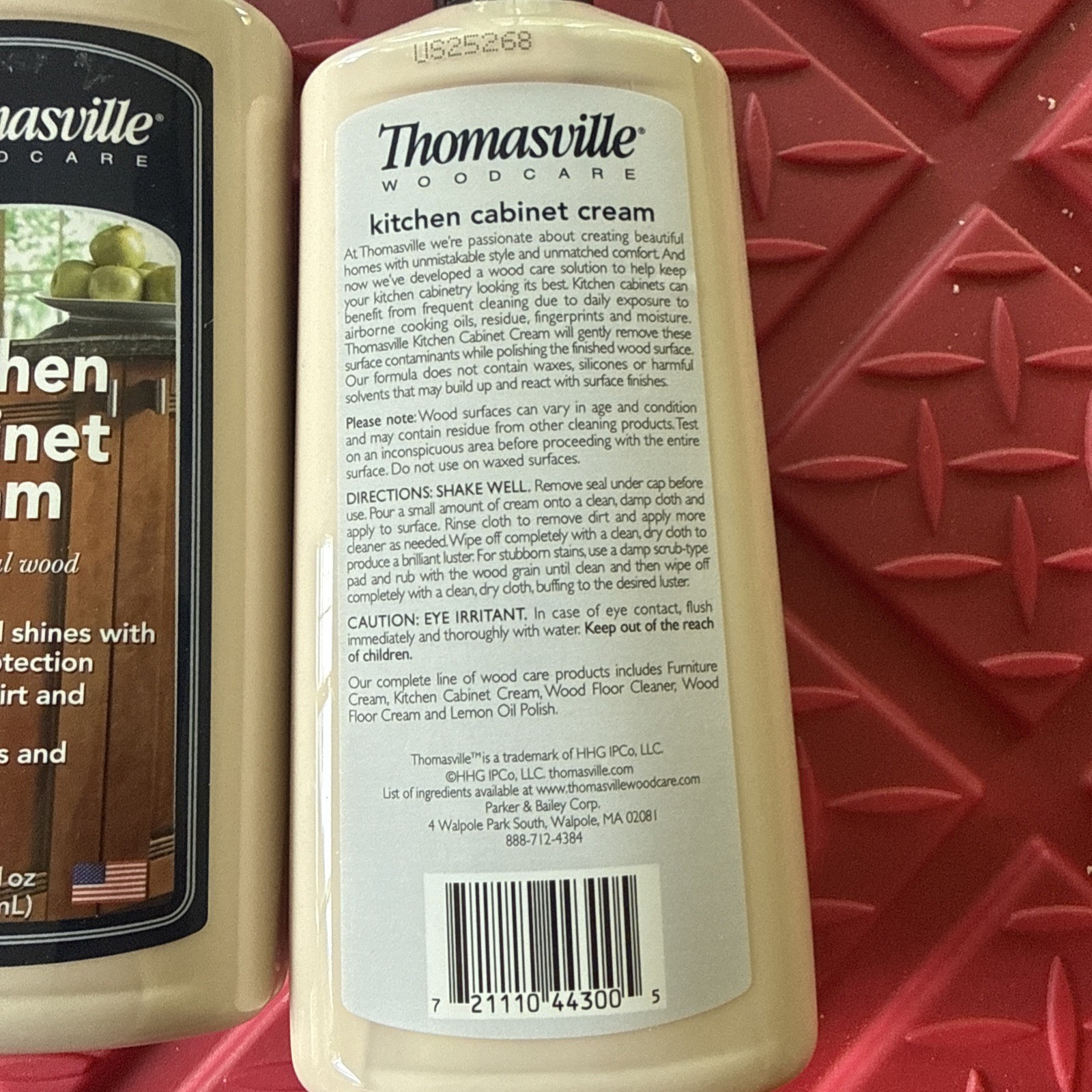 2 Pack Thomasville Kitchen Cabinet Cream For Wood Cleans Shines Protects 12oz