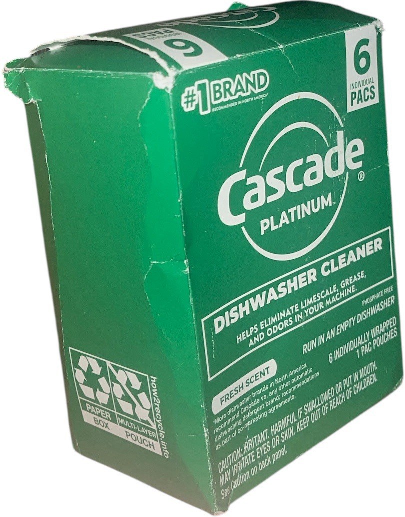 Cascade PLATINUM DISHWASHER CLEANER 6 Pacs