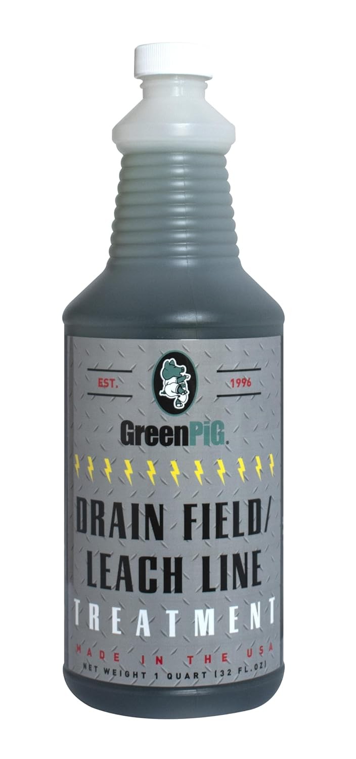 Green Pig Drain Field Cleaner, Septic Safe Drain Clog Remover, Treatment for Qui