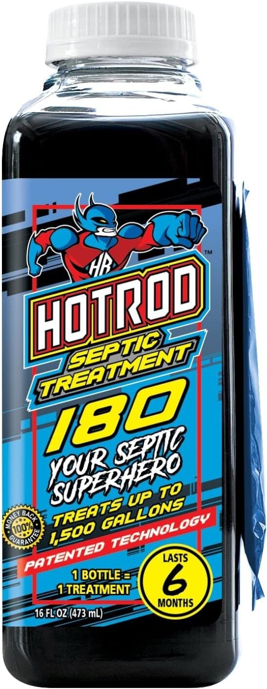 Septic Tank Treatment – 6 Month Supply Life and Prevents Costly Repairs 16 fl oz