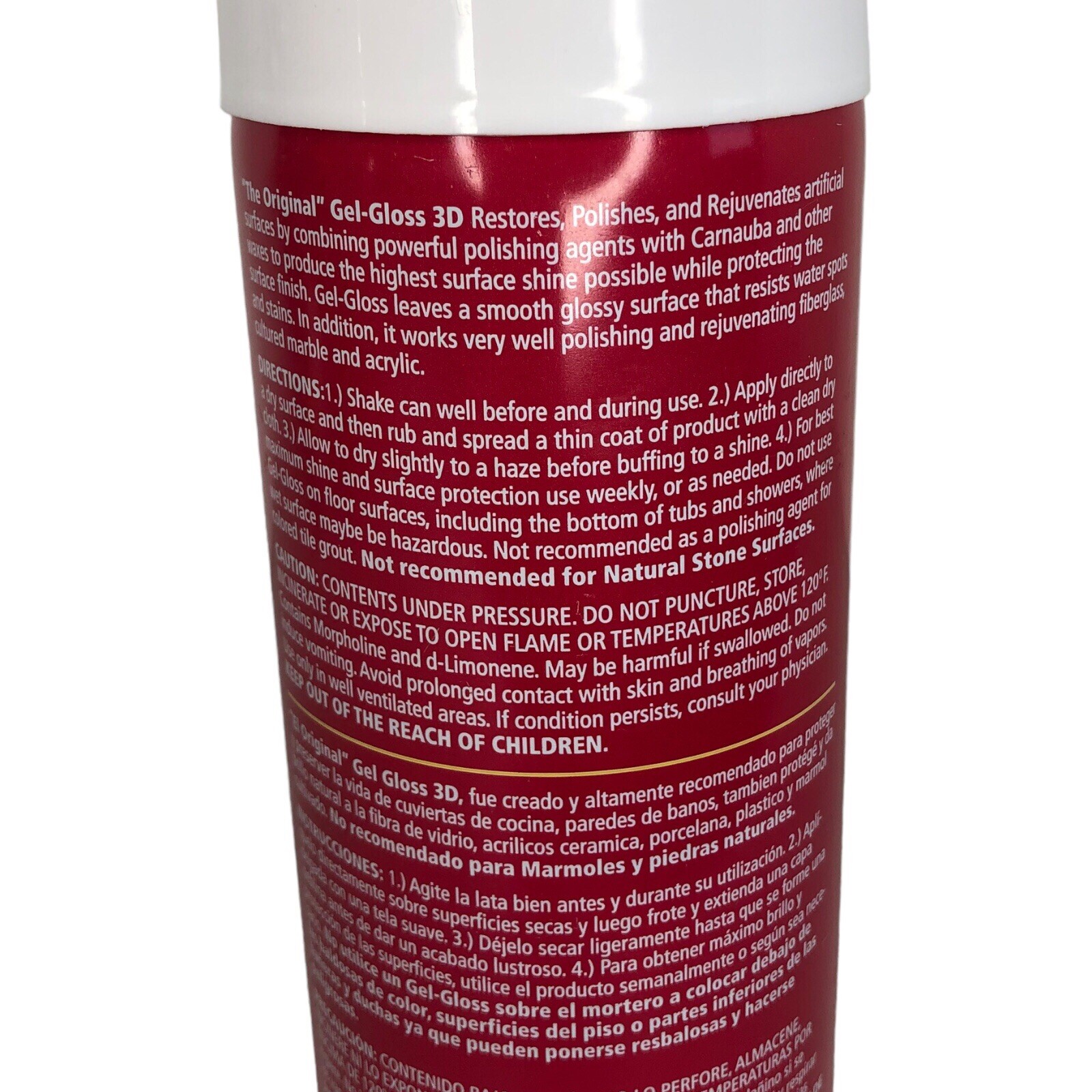 The Original Gel-Gloss Kitchen & Bath Polish Protector 12oz Detailer Spray Can