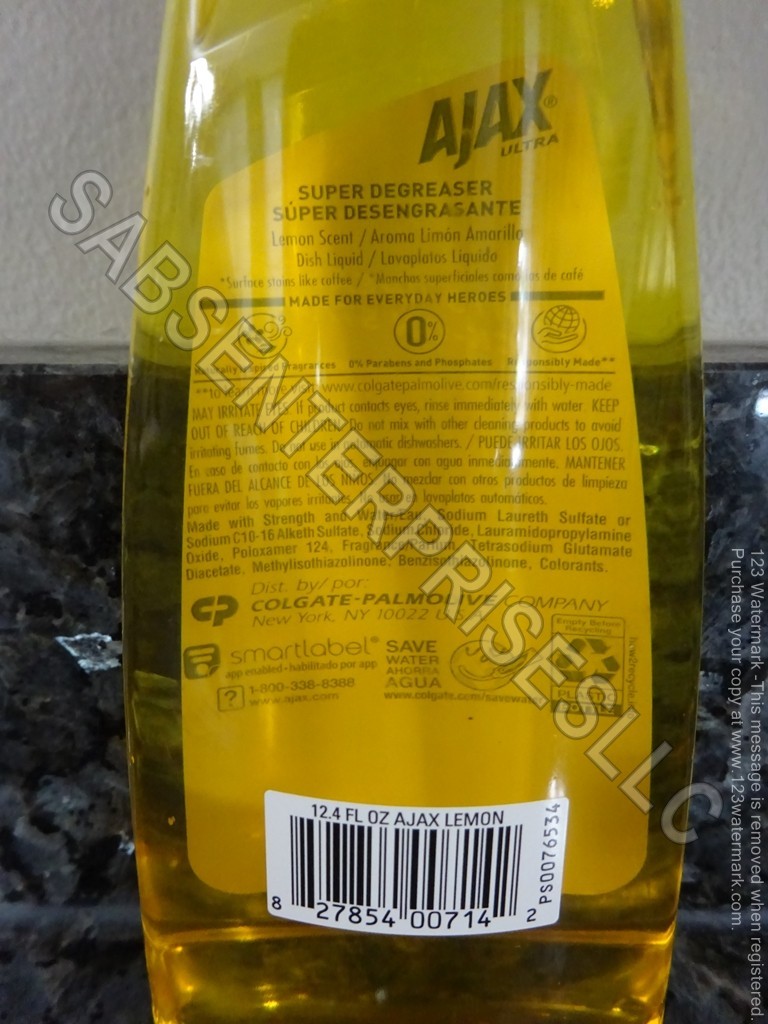 8 Ajax Ultra LEMON Scent Dishwashing Liquid Dish Soap Dish Soaps 12.4 FL oz. NEW